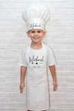 Personalized Kids Apron and hat set - Sous Chef