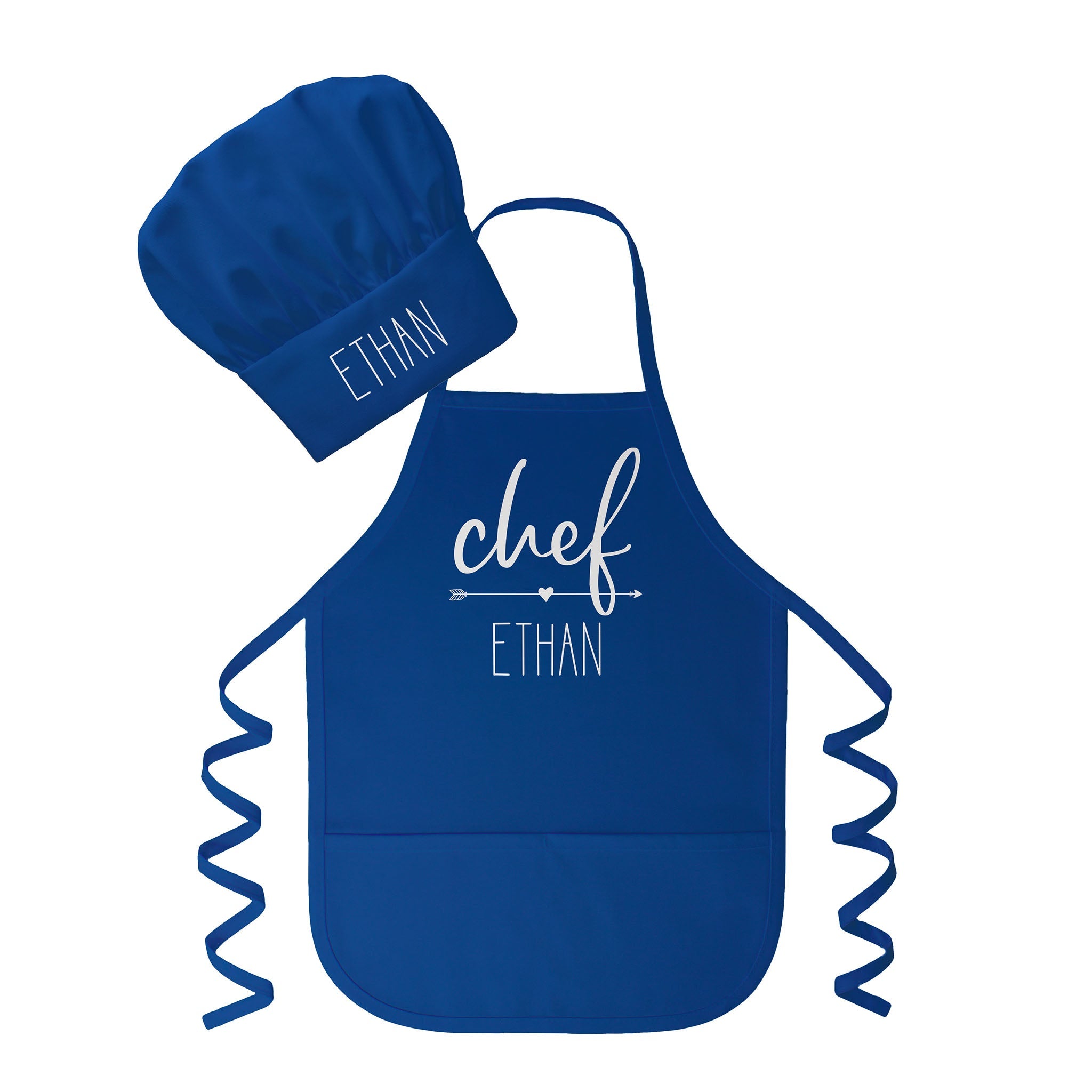 Monogrammed kids apron fashion